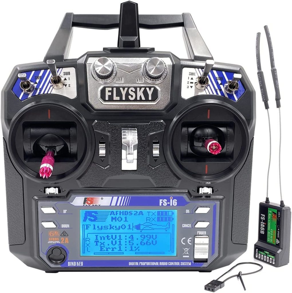 Flysky FS-i6 6CH 2.4G RC control remoto transmisor y receptor iA6B AFHDS 2A controlador de radio para RC FPV Drone Quadcopter ala fija modo-2